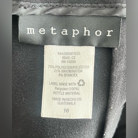 Black Metaphor Pencil Skirt size 16 - Picture 3 of 3